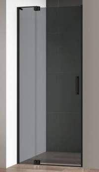 Дверь в нишу CEZARES Slider 80-90x195 стекло серое, профиль черный