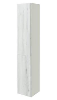 Шкаф-колонна АКВАТОН Сакура 33 L ольха наварра/белый глянец